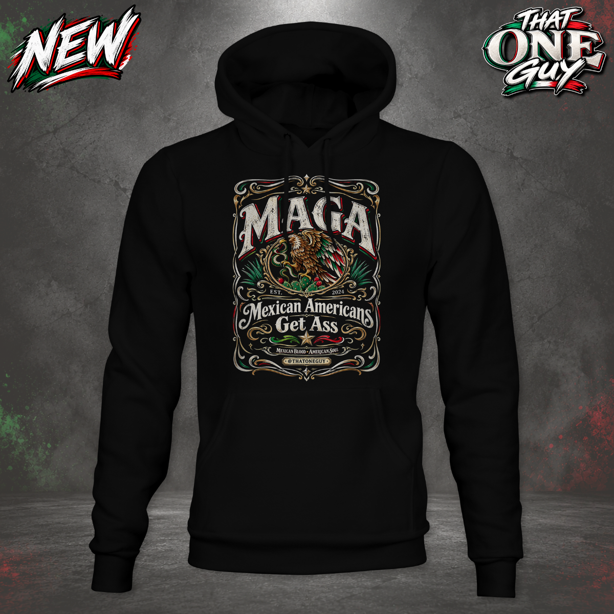 MAGA Mexican American Hoodie