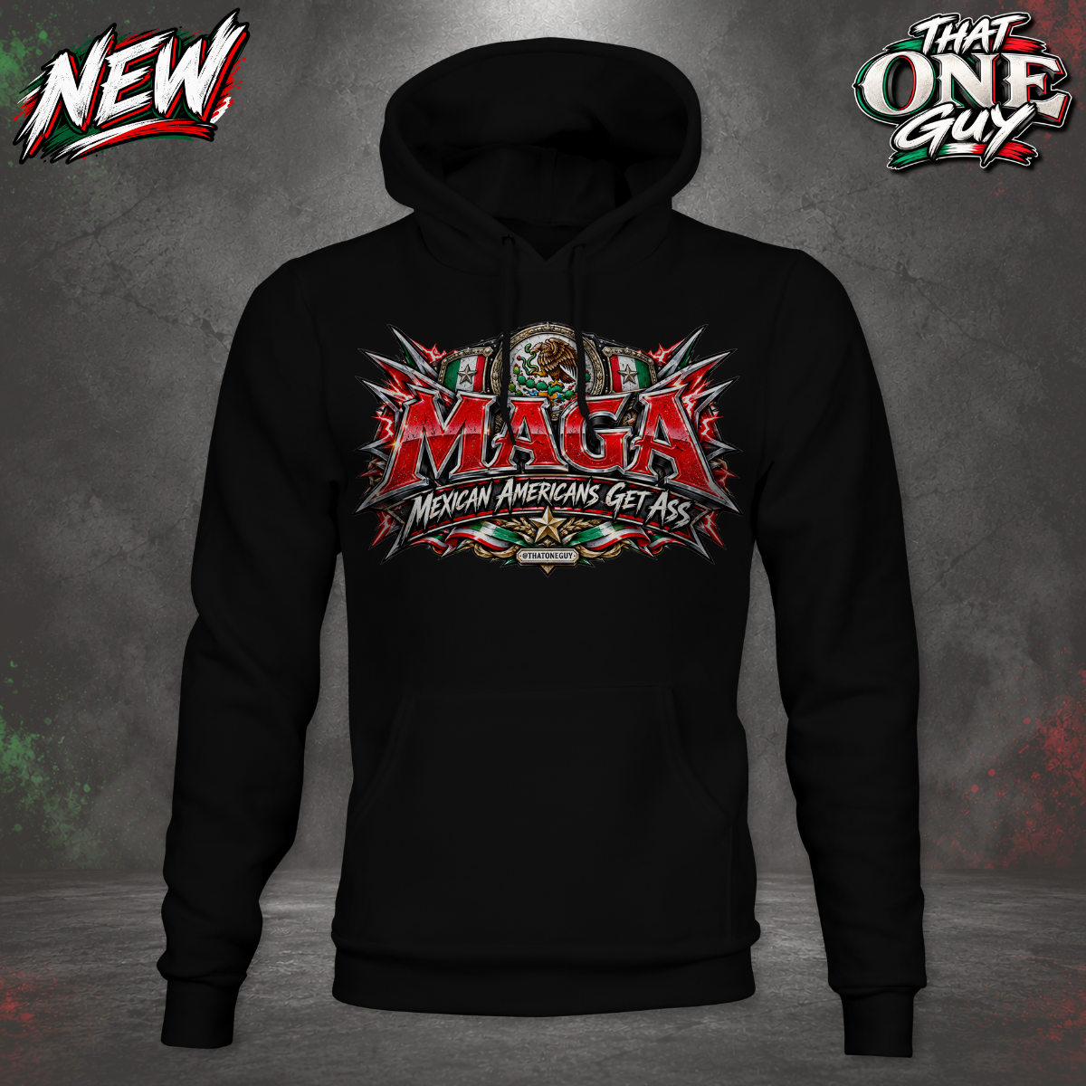 MAGA Mexican American 2 Hoodie